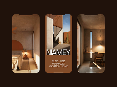 CASA NIAMEY—1 art direction design layout mobile typography ui website