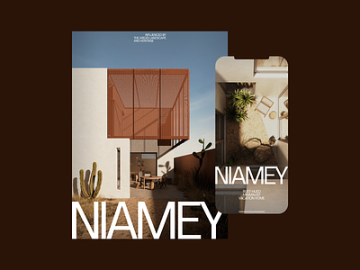 CASA NIAMEY—4 art direction branding design layout typography ui website