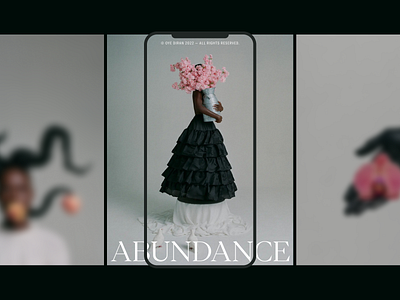 ABUNDANCE art direction design layout typography