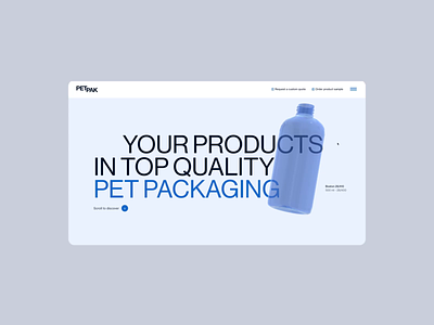 PET PAK art direction design layout typography ui website