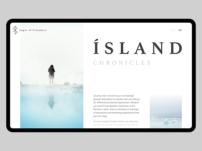 Sagas Of Islanders art direction blog design light minimal photography ui website whitespace