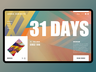 Chez186-31days design illustration layout typography ui website