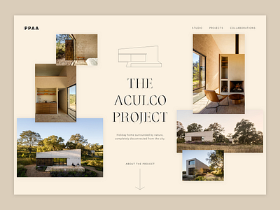 Aculco Project art direction design layout photography typography ui website