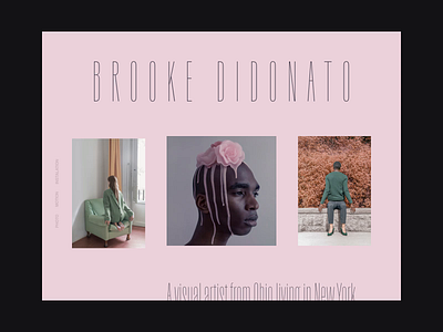 Brooke Didonato art direction design layout photography typography ui website