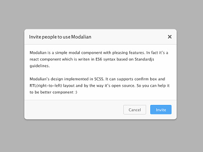 Modalain component modal react web