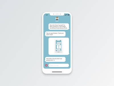 Daily UI #013 - Messaging App dailyui design iphonex messagingapp sketchapp ui ux