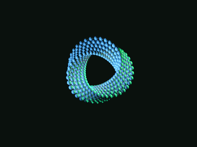 Three dimensional spinning ball animation