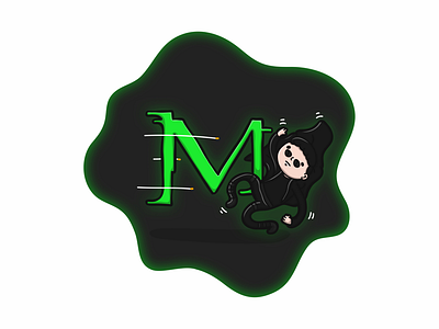 M is for The Matrix caricature cartoon character comic doodle font funny illustration letter matrix type typography