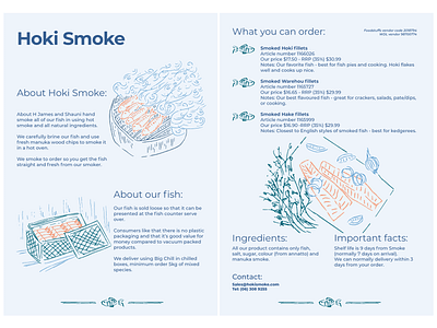 Infosheet for a fish company