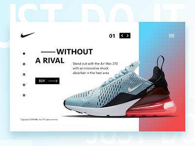 Nike Promo block branding card design icon logo shoes simple typography ui ux