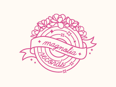 Magnolia Records illustration knoxville line art magnolia records tennessee