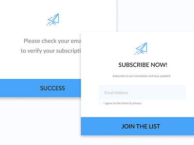 Subscribe form ui