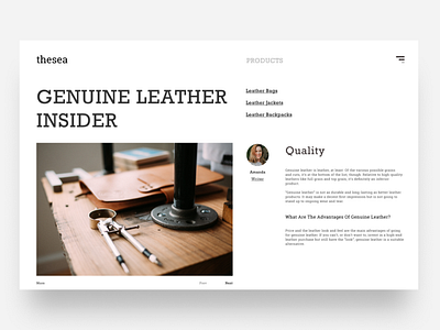 Leather web design