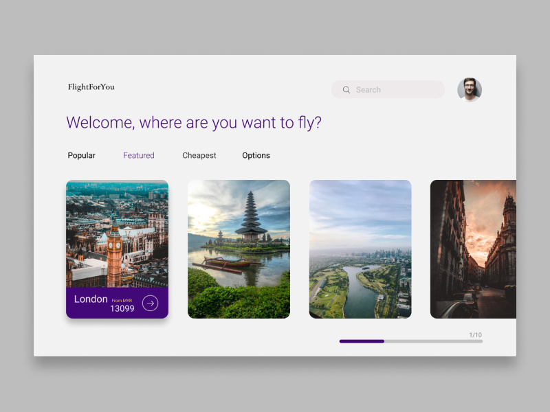 Find Flight UI Design flight app flight flight search ui web design