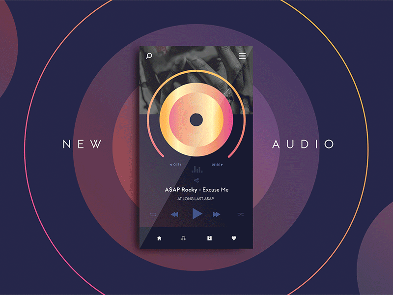 music player concept music player ui ux