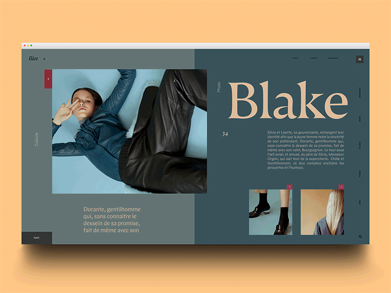 Blake animated transition animation fashion gif invitation invite invites landing page motion ui ux