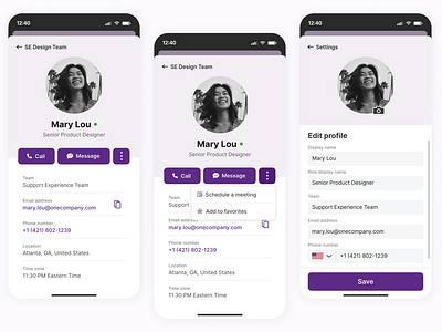 User Profile Design