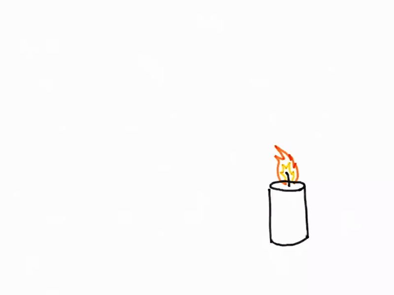 This Blows animatic animation blow candles fire frame by frame gif handrawn human ipad motion design motion graphics