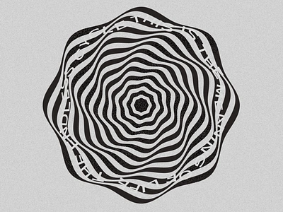 The endless cycle abstract design digital illusion illustration minimal typography vortex