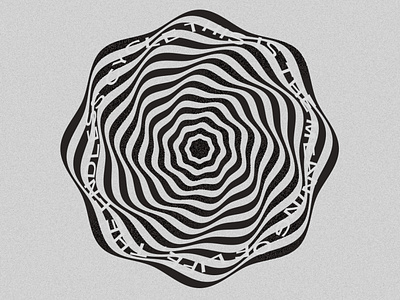 The endless cycle abstract design digital illusion illustration minimal typography vortex