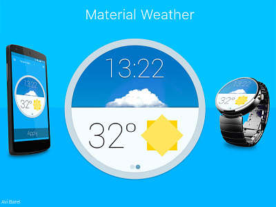 Md Weather app material design watch weather