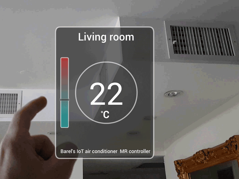Control IoT devices with a AR/MR Glasses ar design hololens magicleap mr ui ux