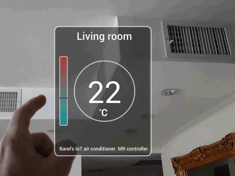 Control IoT devices with a AR/MR Glasses