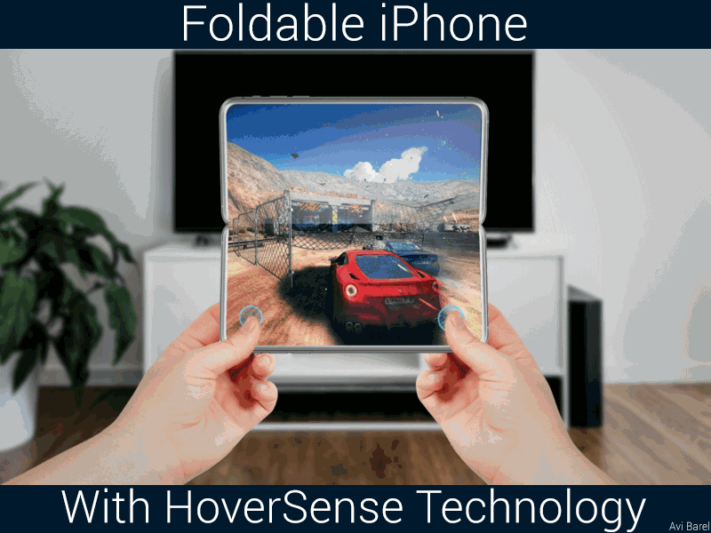 Foldable iPhone with HoverSense Tech