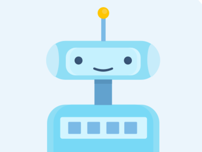 Robo Robot bot chatbot icon illustration