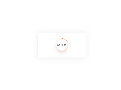 DAY 014 - COUNTDOWN TIMER app design flat icon illustration illustrator minimal neumorphism ui ux vector