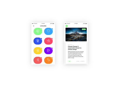 DAY 035 - BLOG POST animation app branding design flat illustration minimal type ui ux