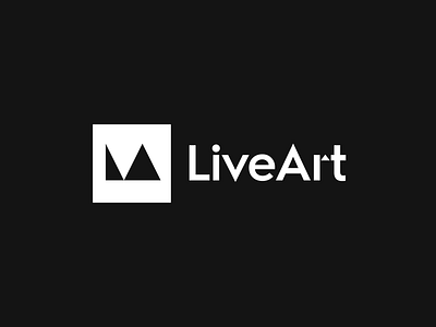 Logo | LiveArt 3d animation app branding design flat graphic design illustration logo minimal motion graphics nft ui ux vector