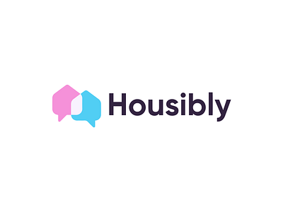 Logo | Housibly 3d animation app branding design flat graphic design house illustration logo minimal motion graphics rent rental ui ux vector