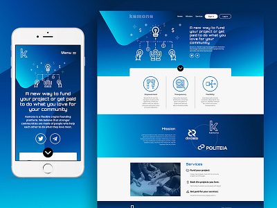 Kamona | Landing page landing page mobile responsive