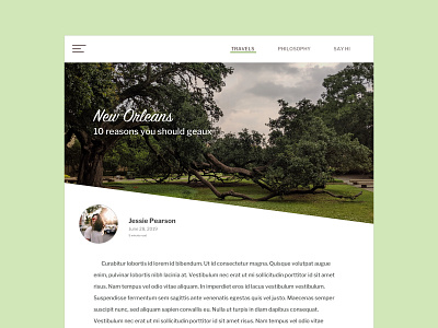 Daily UI | 035 - Blog Post blog post daily ui 035 daily ui challenge