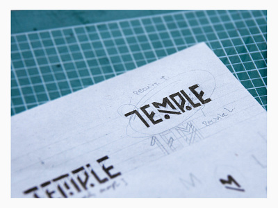 "Temple" logo sketch