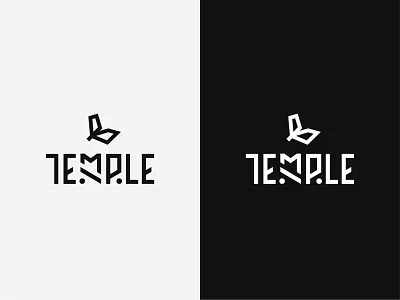 "Temple" logo draft americana aztec branding graphic graphic design hand drawn illustration logo logo design mayan minimal minimal logo typeface typography vector wip