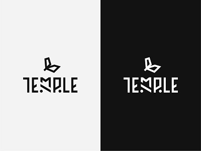 "Temple" logo draft americana aztec branding graphic graphic design hand drawn illustration logo logo design mayan minimal minimal logo typeface typography vector wip