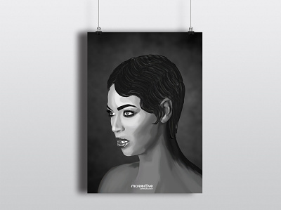 Portrait de Beyoncé celebrity illustration photoshop portrait wacom