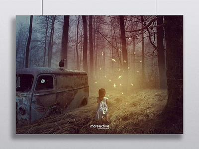 Compositing : Lost Child in Forest