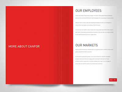 Canfor Brochure Design 03 brochure design
