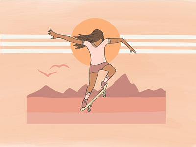 Skate all day girl girl skateboarder girl skater mountains skate skateboard skateboarder girl skater
