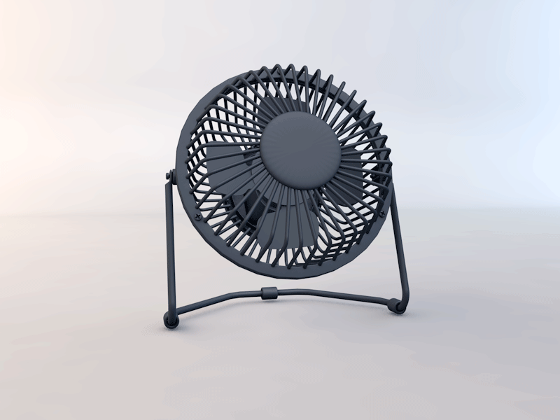 Useful summer fan, Haha~ c4d fan interaction