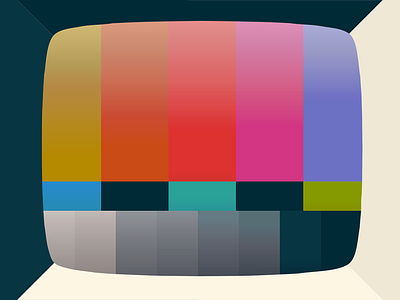 Retro Colorbar Logo color bars colorbars colors icon retro smpte solarized television test pattern tv