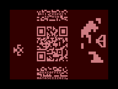 QR's Revenge art ascii ascii art atari atascii qr qr code retro text text art yars revenge