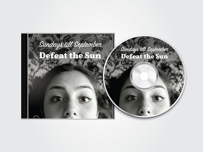 Sundays till September - Defeat the Sun album album art album artwork brown eyed girl brown eyes cd jewel case monochrome sign painter sundays till september vollkorn
