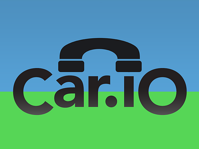 car.io branding with big wheels avenir branding car car.io chat logo phone social sticker telephone transportation