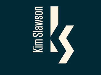 Kim Slawson Logotype logo logotype monogram negative space solarized tungsten