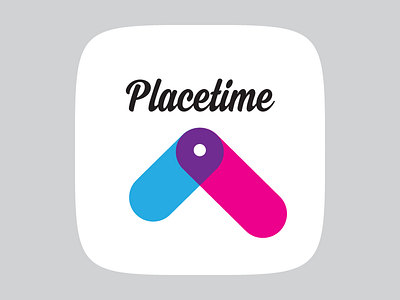 Placetime Icon app clock flat ios location multiply pin place placetime time watch