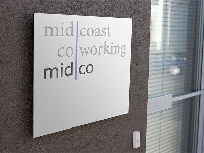 Midco Coworking Exterior Signage coworking coworking space minion myriad sign signage square